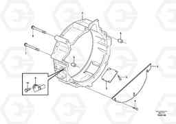 9833 Flywheel housing EW140B, Volvo Construction Equipment