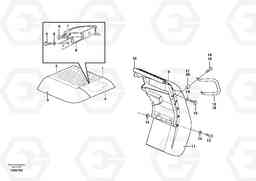 36777 Swing out rear mudguard L60F, Volvo Construction Equipment