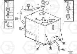 74511 Hydraulic oil tank, with fitting parts L350F, Volvo Construction Equipment