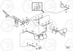 45865 Brake lines, foot brake valve - accumulators L350F, Volvo Construction Equipment