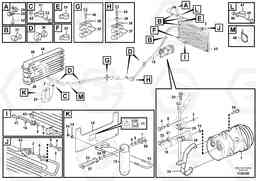 85920 Assembly of hose: evaparator, receiver drier and condenser. L110E S/N 2202- SWE, 61001- USA, 70401-BRA, Volvo Construction Equipment