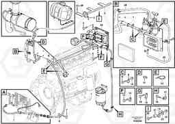 13334 Cable harness, electrical distrib. unit - engine L120E S/N 19804- SWE, 66001- USA, 71401-BRA, 54001-IRN, Volvo Construction Equipment