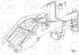 16971 Pressure lines, 3rd function. L220E SER NO 4003 - 5020, Volvo Construction Equipment