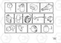 99253 Relays, sensors and solenoid valves, reference list L220E SER NO 4003 - 5020, Volvo Construction Equipment