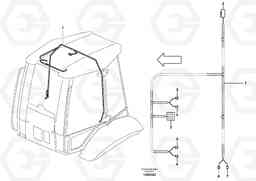 2286 Cable Harness cab int. roof BL71, Volvo Construction Equipment