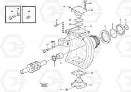 52071 Front axle, Knuckle ret EW140C, Volvo Construction Equipment