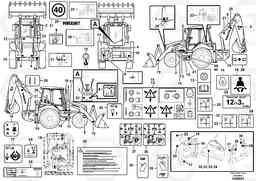 55288 Sign plates and decals BL71, Volvo Construction Equipment