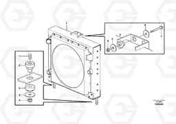 48513 Radiator with fitting parts L350F, Volvo Construction Equipment