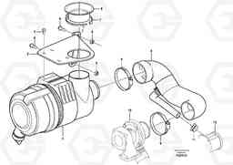 62611 Air filter with fitting parts BL71PLUS, Volvo Construction Equipment