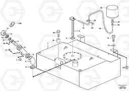 46427 Fuel tank with fitting parts L220E SER NO 4003 - 5020, Volvo Construction Equipment