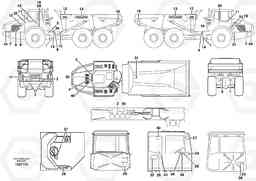 98528 Sign plates and decals A35D, Volvo Construction Equipment