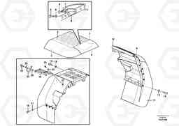 17198 Swing out rear mudguard L90F, Volvo Construction Equipment