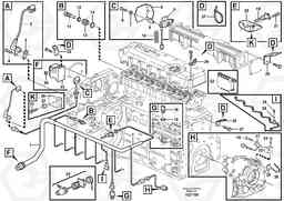 61373 Cable harness, engine L110E S/N 1002 - 2165 SWE, 60001- USA,70201-70257BRA, Volvo Construction Equipment