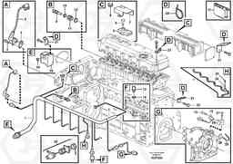 7185 Cable harness, engine L110E S/N 1002 - 2165 SWE, 60001- USA,70201-70257BRA, Volvo Construction Equipment