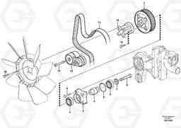 7535 Belt transmission EW160B, Volvo Construction Equipment