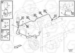 85957 Pre-heater with fitting parts L350F, Volvo Construction Equipment