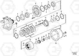 37396 Front axle, Hub reduction EW140C, Volvo Construction Equipment