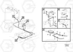 48722 Servo system, control valve to solenoid valve EW140C, Volvo Construction Equipment