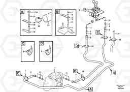 82192 Servo - hydraulic, control lines, tilt L150E S/N 10002 - 11594, Volvo Construction Equipment