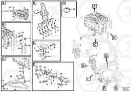 23284 Servo system, control valve to remote control valve EW140C, Volvo Construction Equipment