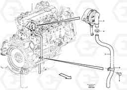 70435 Crankcase ventilation EW140C, Volvo Construction Equipment