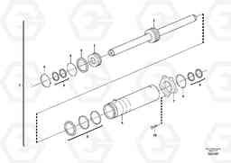 105573 Steering cylinder EW180C, Volvo Construction Equipment