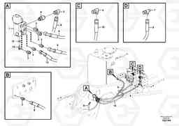 39474 Working hydraulic, quick fit on upper frame EW180C, Volvo Construction Equipment