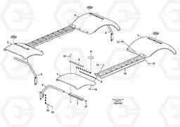 3616 Mud guards EW140C, Volvo Construction Equipment