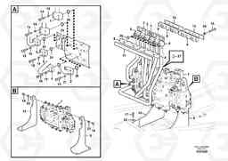 90461 Hydraulic system, control valve to boom and swing EW160C, Volvo Construction Equipment