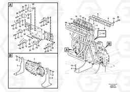 100990 Hydraulic system, control valve to boom and swing EW160C, Volvo Construction Equipment