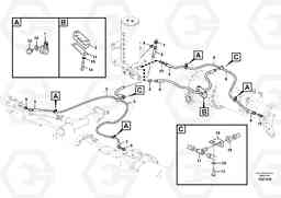 88181 Hydraulic system, lower brake line EW160C, Volvo Construction Equipment