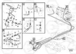 51189 Servo system, control valve to remote control valve pedal EW140C, Volvo Construction Equipment