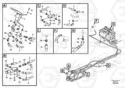 58289 Servo system, control valve to remote control valve pedal EW140C, Volvo Construction Equipment