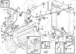 77722 Cooling system L120E S/N 16001 - 19668 SWE, 64001- USA, 70701-BRA, Volvo Construction Equipment