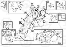 49175 Hydraulic system for attachment bracket. L120E S/N 16001 - 19668 SWE, 64001- USA, 70701-BRA, Volvo Construction Equipment