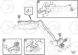 59177 Working hydraulic, dipper arm rupture for adjustable boom EW140C, Volvo Construction Equipment