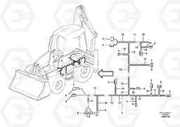 1087 Cable harness rear valve block BL71PLUS, Volvo Construction Equipment