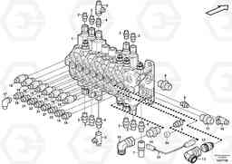 60238 Control valve with fitting parts. EC35C, Volvo Construction Equipment