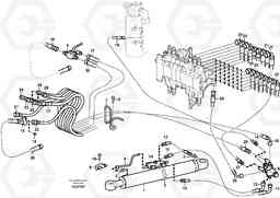 7449 Hydraulic circuit ( platform/balancing valve/offset cylinder ) EC35C, Volvo Construction Equipment