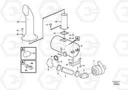 90635 Exhaust system, silencer L120F, Volvo Construction Equipment