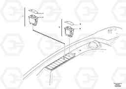 105166 Switches, windshield wiper and heater ECR48C, Volvo Construction Equipment