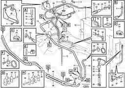 100420 Expansion tank and drain hose. A25D S/N 13001 -, Volvo Construction Equipment
