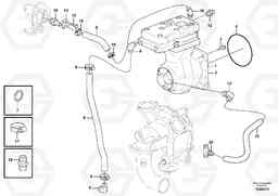 81305 Air-compressor with fitting parts A35E, Volvo Construction Equipment