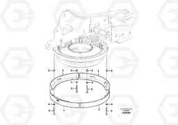 61382 Cover, Swing gear EC360C S/N 115001-, Volvo Construction Equipment