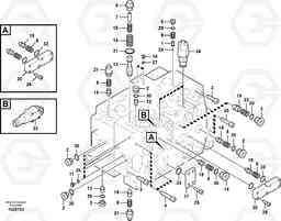 14572 Main control valve, relief valve and dipper arm holding EC330B SER NO INT 10713- EU&NA 80001-, Volvo Construction Equipment