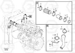 65267 Charge air cooler, plumbing ECR145C, Volvo Construction Equipment