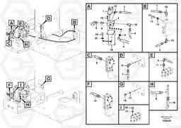 44725 Servo system, control valve to solenoid valve ECR235C, Volvo Construction Equipment