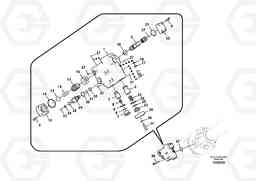 10722 Working hydraulic, dipper arm rupture valve mount. EC360C, Volvo Construction Equipment