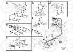 57954 Servo system, control valve to remote control valve pedal EC140C, Volvo Construction Equipment