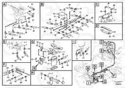 99455 Servo system, control valve to remote control valve pedal EC140C, Volvo Construction Equipment